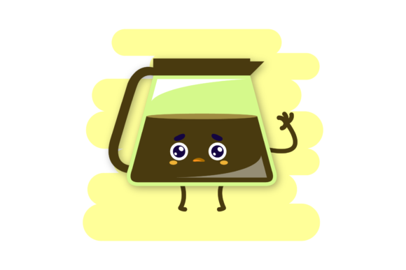 Download Coffee Pot Cute Kawaii Clipart - Cute kawaii clipart Collection
