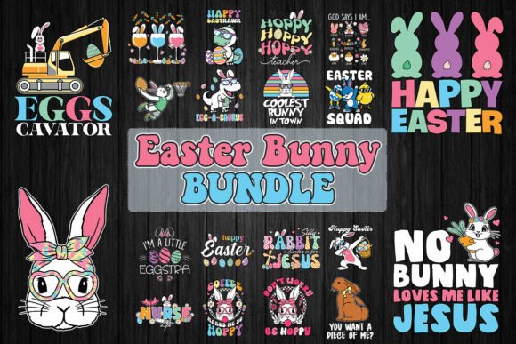 Download Retro Easter Bunny SVG Bundle - Easter bunny svg Collection
