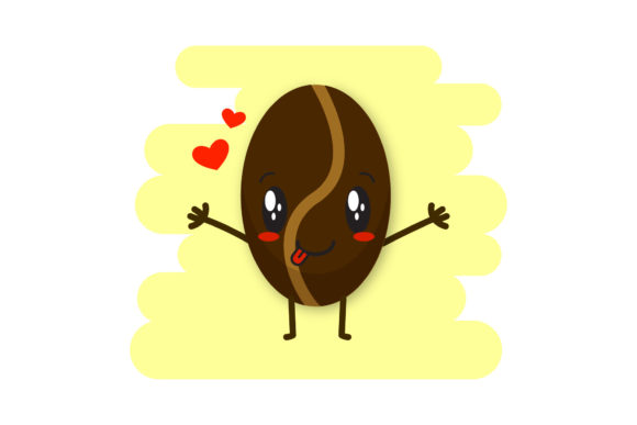 Download Coffee Beans Cute Kawaii Clipart - Cute kawaii clipart Collection